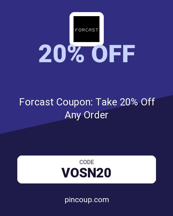 Forcast Coupon: Take 20% Off Any Order