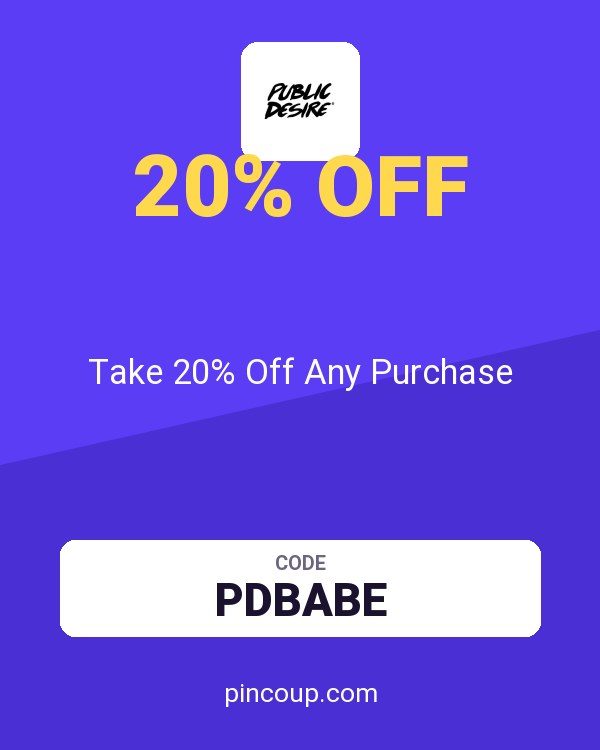 Public Desire coupon: Take 20% Off Any Purchase