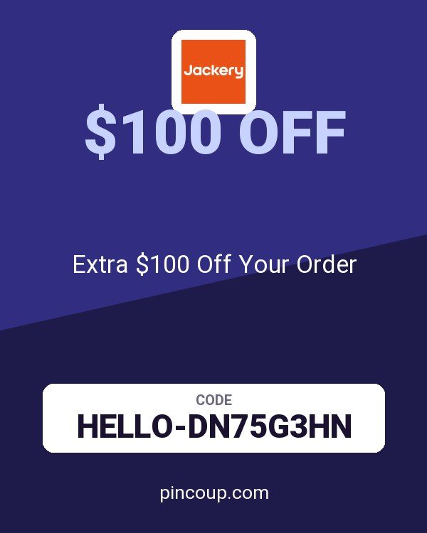 Jackery coupon: Extra $100 Off Your Order
