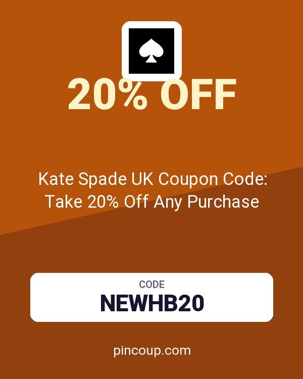 Kate Spade UK Coupon Code: Take 20% Off Any Purchase