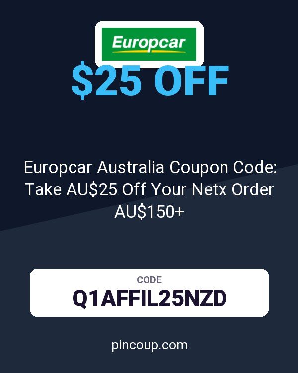 Europcar_AU NZ: Europcar Australia Coupon Code: Take AU$25 Off Your Netx Order AU$150+