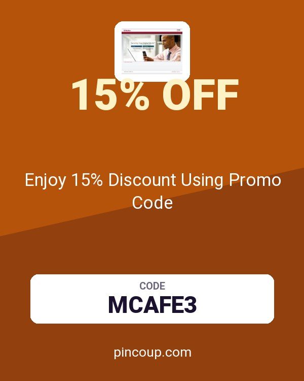 McAfee coupon: Enjoy 15% Discount Using Promo Code