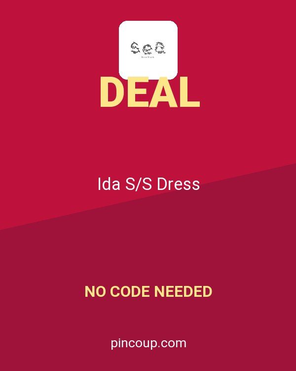 Sea New York coupon: Ida S/S Dress