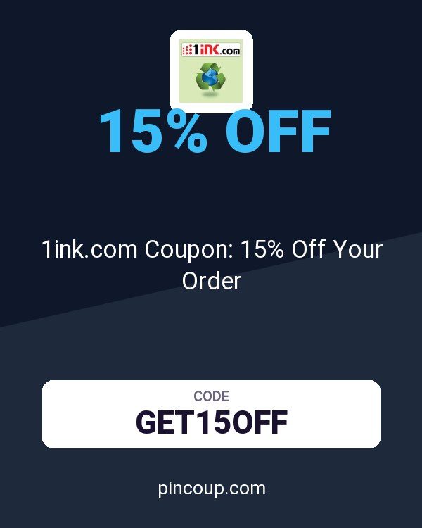 1ink.com Coupon: 15% Off Your Order