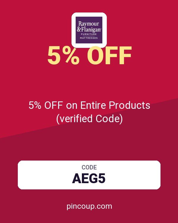 Raymour & Flanigan coupon: 5% OFF on Entire Products (verified Code)