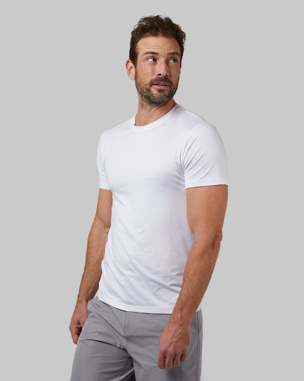 MEN'S COOL CLASSIC CREW T-SHIRT - WHITE / L at 32 Degrees