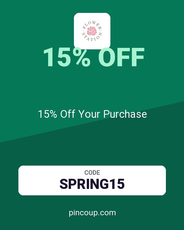 Flower Station Ltd coupon: 15% Off Your Purchase