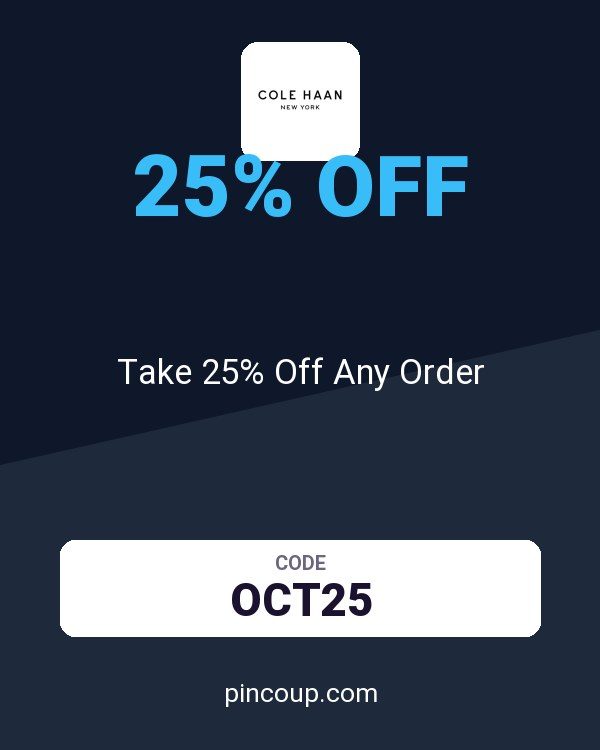 Cole Haan coupon: Take 25% Off Any Order