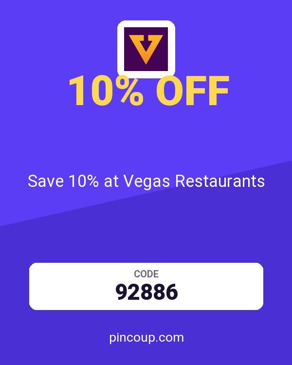 VEGAS.com coupon: Save 10% at Vegas Restaurants