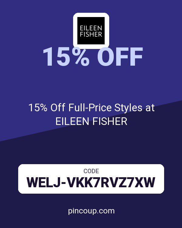 15% Off Full-Price Styles at EILEEN FISHER