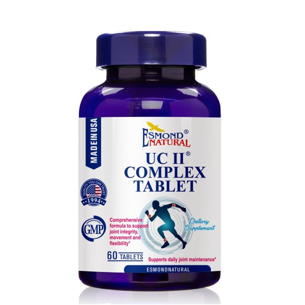 UC II COMPLEX (Comprehensive formula to support joint integrity, movement and flexibility), USA, FDA, GMP, NPAC-60 Tablets at Esmond Natural