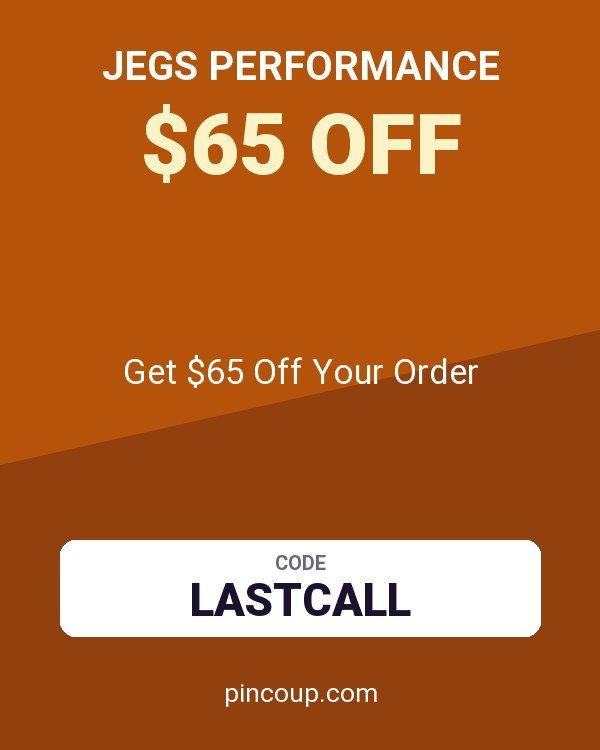 JEGS Performance coupon: Get $65 Off Your Order