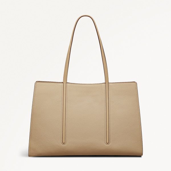 Stone Leather Large Open Top Tote Portland Place SS25 Radley