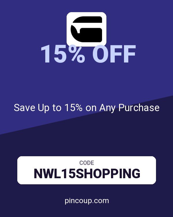 G-STAR coupon: Save Up to 15% on Any Purchase