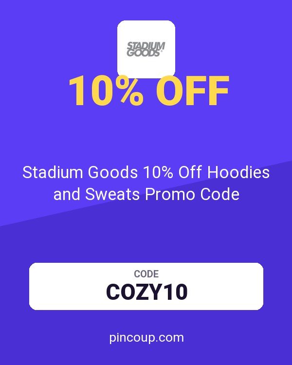 Stadium Goods 10% Off Hoodies and Sweats Promo Code