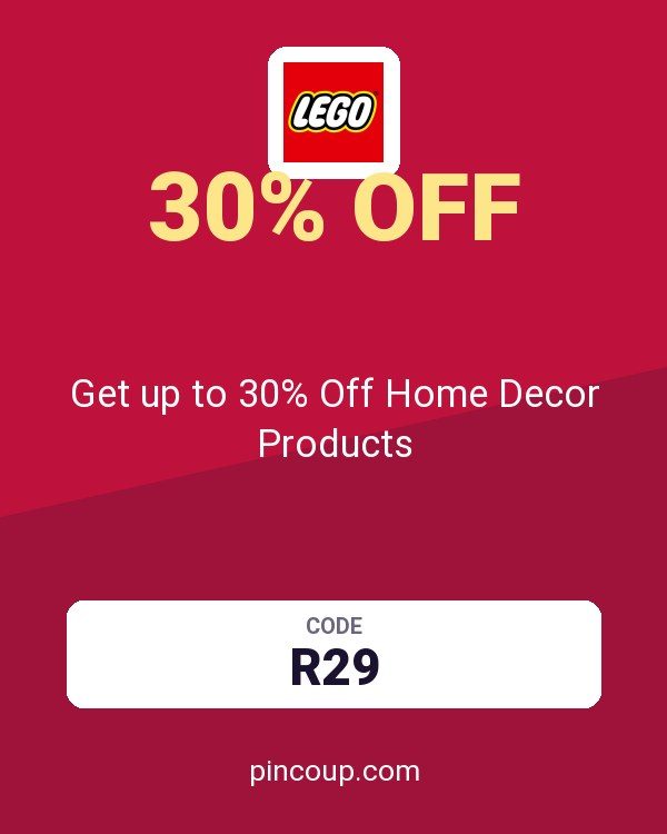 LEGO MX coupon: Get up to 30% Off Home Decor Products