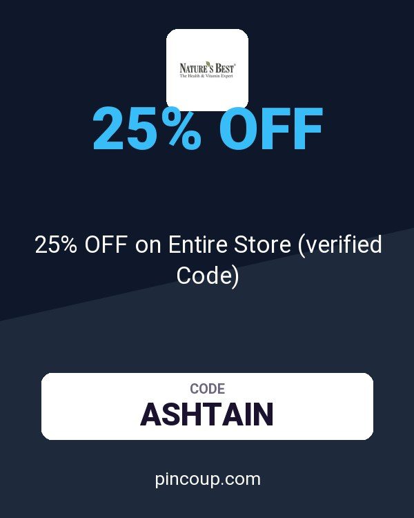 Nature's Best coupon: 25% OFF on Entire Store (verified Code)