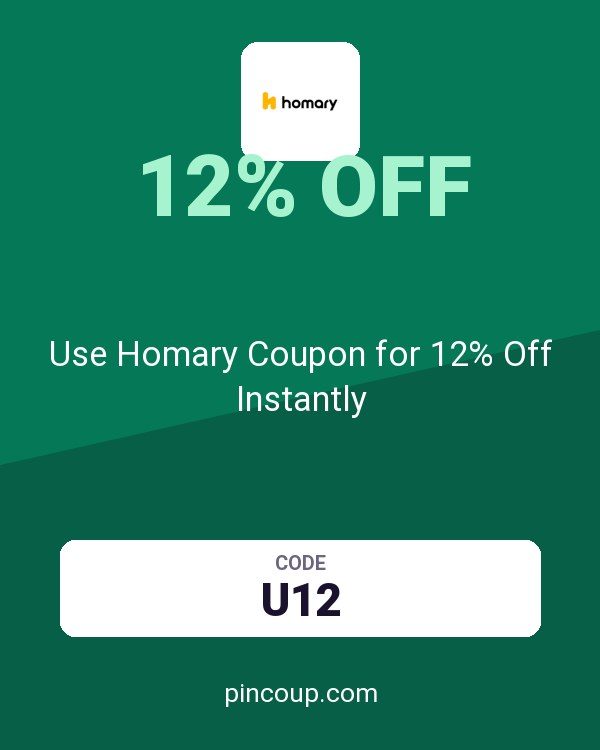 Homary International Limited: Use Homary Coupon for 12% Off Instantly