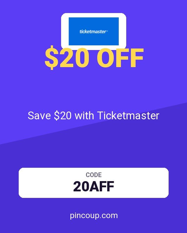 Save $20 with Ticketmaster