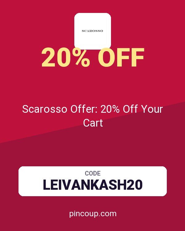 Scarosso Srl coupon: Scarosso Offer: 20% Off Your Cart
