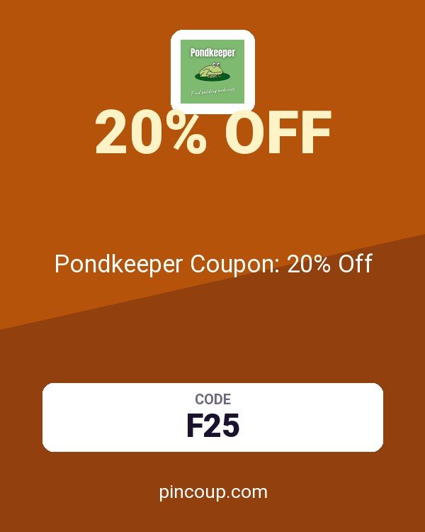 Pondkeeper Coupon: 20% Off