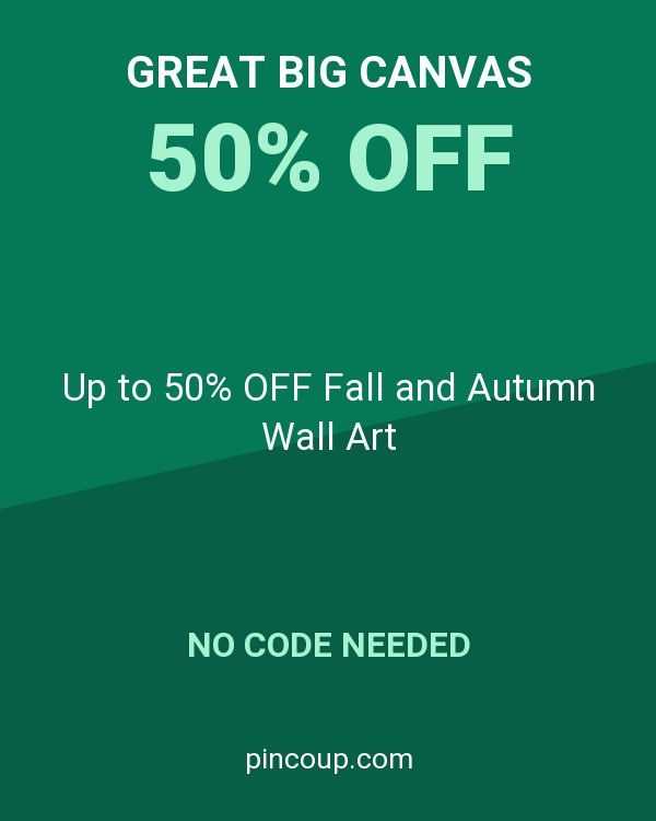 Great Big Canvas coupon: Up to 50% OFF Fall and Autumn Wall Art