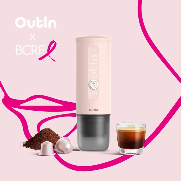 Nano Portable Espresso Machine (Rose Quartz) X BCRF at OutIn Inc.