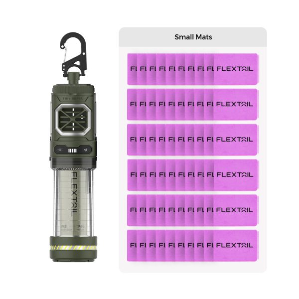 TINY REPELLER - 3 IN 1 Outdoor Insect Repellent with Power Bank Function - with 60 mats (best value) / Green (Shipments to the US only) at FLEXTAIL