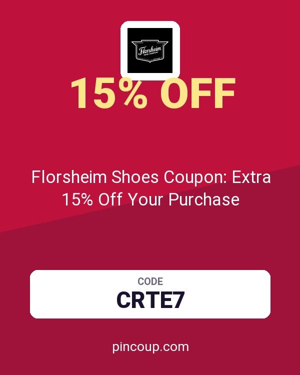 Florsheim Shoes Coupon: Extra 15% Off Your Purchase