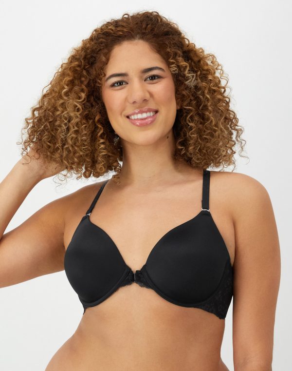 Maidenform One Fab Fit Everyday Full Coverage Racerback Bra Black 38D Women's