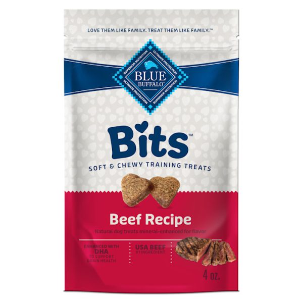 Blue Buffalo Bits Made with Natural Ingredients & Enhanced with DHA Soft Dog Treats for Training, 4 oz at PETCO Animal Supplies