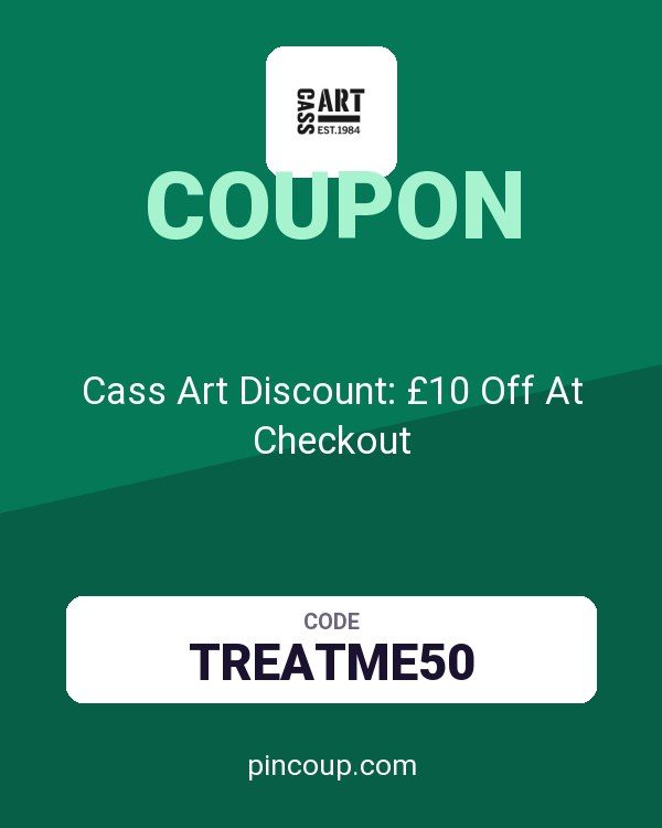 Cass Art Discount: £10 Off At Checkout