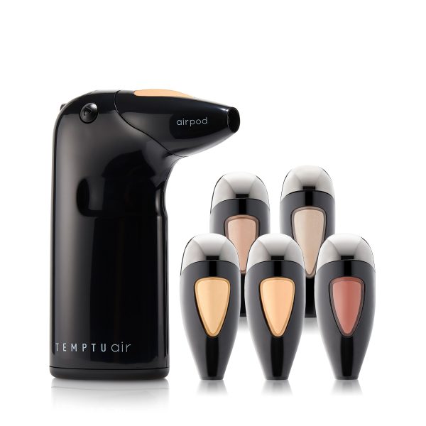 TEMPTU Air Airpod Discovery Kit - Black / PERFECT CANVAS - Semi-matte/Natural / Light to Medium at TEMPTU PRO