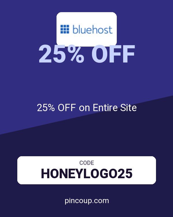 Bluehost coupon: 25% OFF on Entire Site