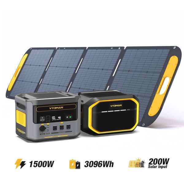 VTOMAN FlashSpeed 1500 V-BEYOND™ Portable Power Station - FlashSpeed 1500 + Extra Battry + 200W Pro Solar Panel at VTOMAN US/CA