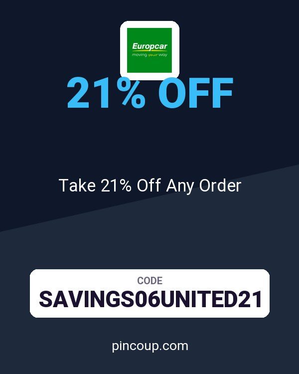 Europcar (US & Canada) coupon: Take 21% Off Any Order