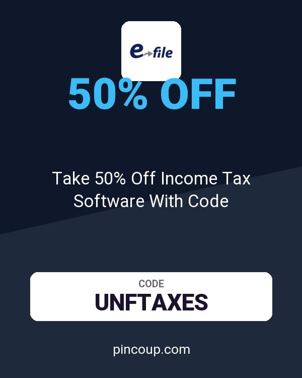 E-file.com coupon: Take 50% Off Income Tax Software With Code