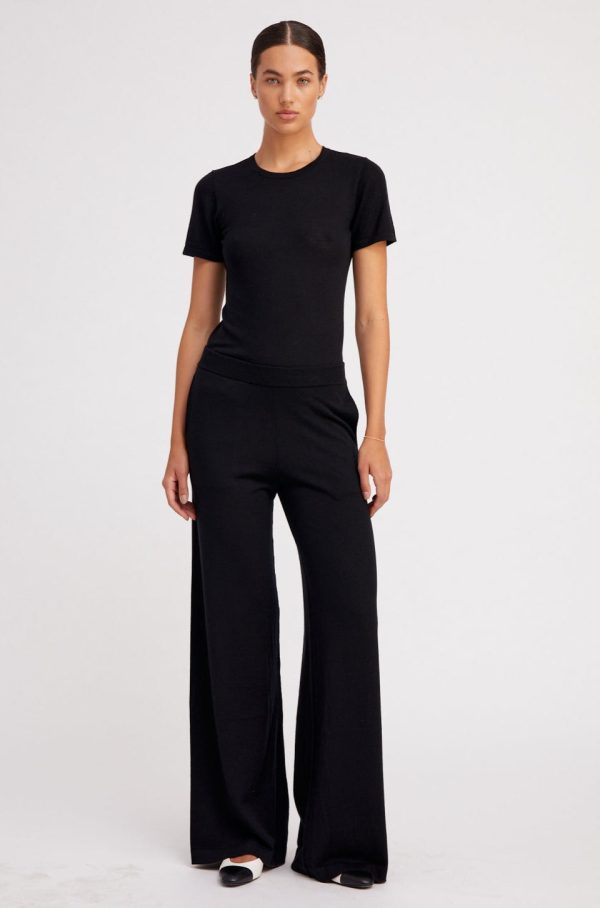 Ultra Fine Cashmere Wide Leg Pants at SPRWMN