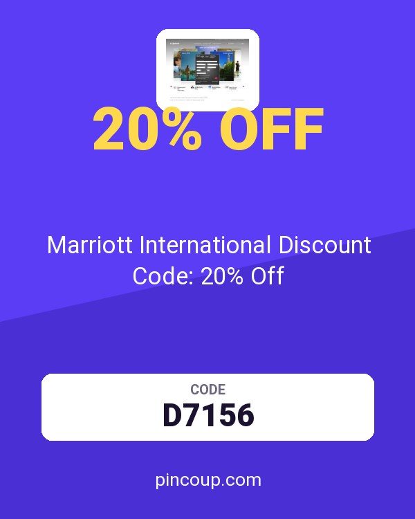 Marriott International Discount Code: 20% Off