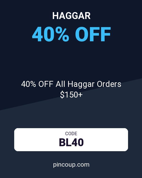 40% OFF All Haggar Orders $150+