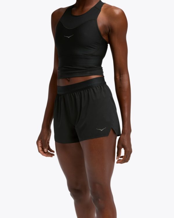 HOKA Women's Race Day Split Short in Black, Size XXL at Hoka One