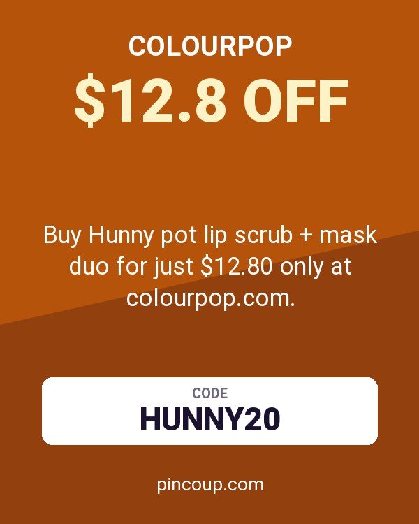 Buy Hunny pot lip scrub + mask duo for just $12.80 only at colourpop.com.
