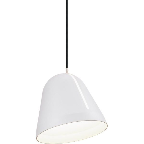Overstock - Tilt Pendant Light - Small - Not UL Listed - Matte White at Shop Horne