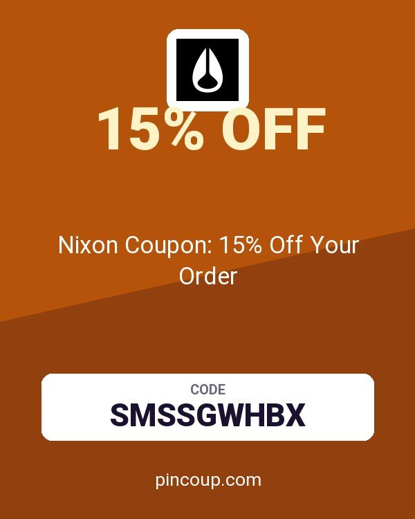 Nixon Coupon: 15% Off Your Order