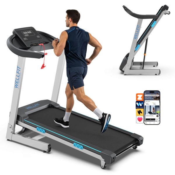 TM007 Foldable Treadmill 15% Auto Incline 1843" Running Area at Wellfit Walking Pad&Treadmill