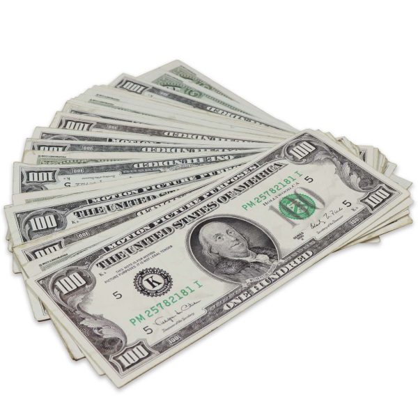 $100 RealAged® 1990 Series Bills - 500 Bills at Prop Money Inc.