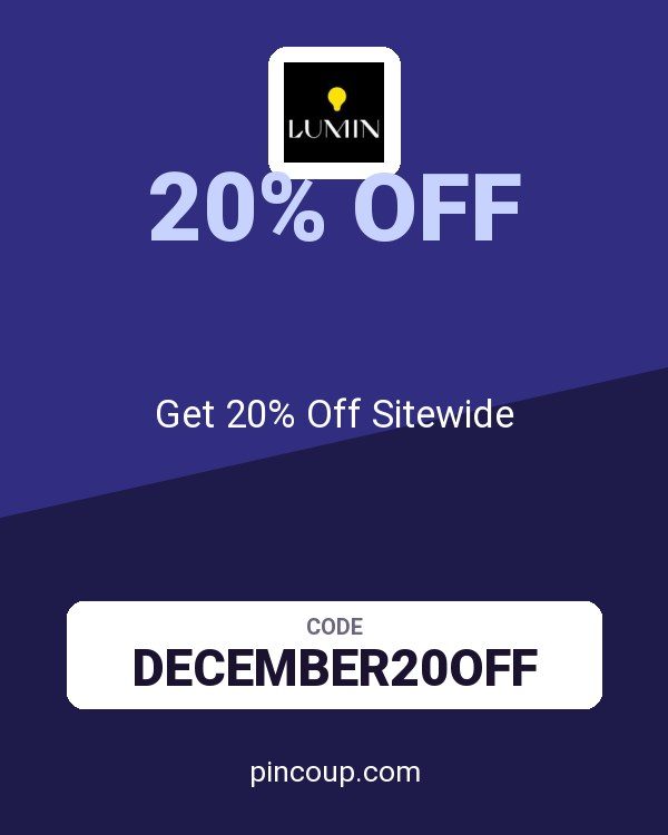Lumin coupon: Get 20% Off Sitewide