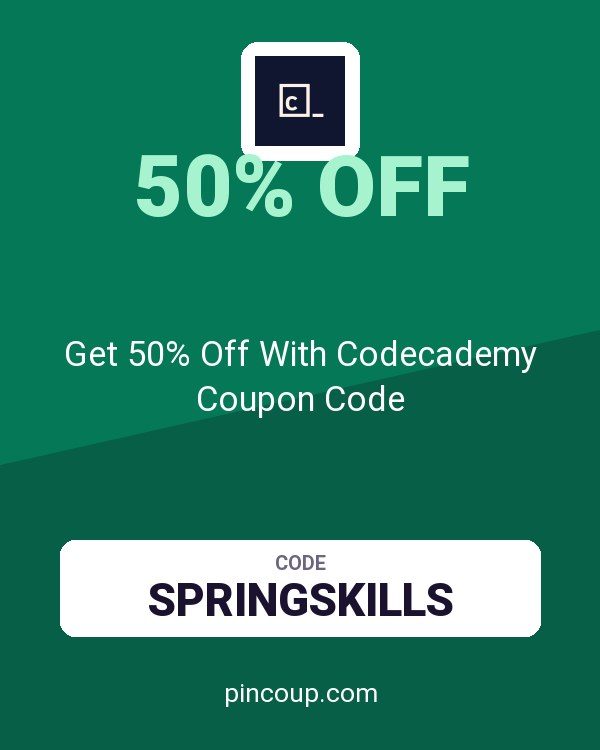 Get 50% Off With Codecademy Coupon Code
