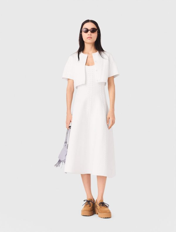 Cropped cardigan at Maje