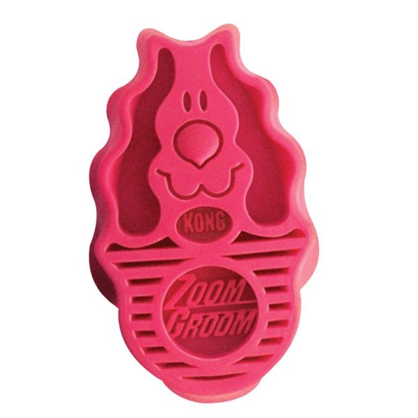 KONG Zoom Groom Pet Brush Raspberry at Horse.com